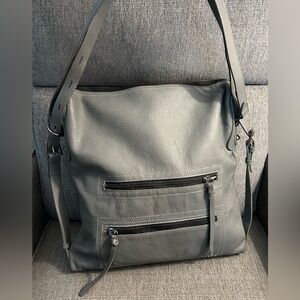 Botkier Women's Chelsea Convertible Leather Hobo Bag in smoke
